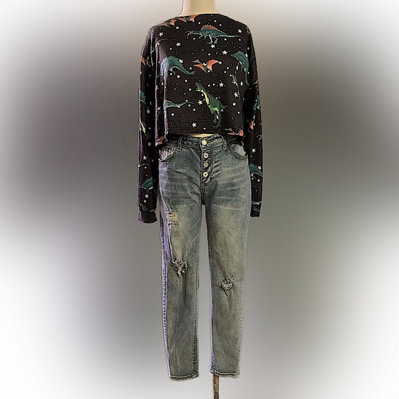 2000s Button Fly High Rise Jeans Size 10 - Picture 2 of 3